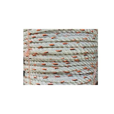 China High Tenacity Wholesale 3 Strands 20mm Twisted Polyester Rope High Tensile Use For Packing Rope Fishing Rope for sale