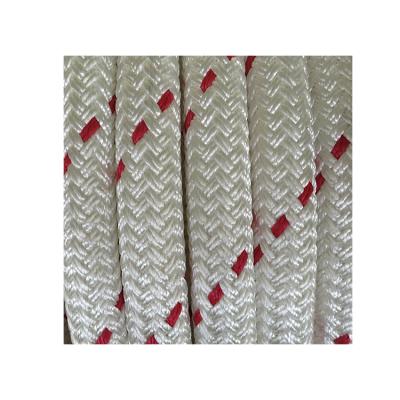 China Marine Ship Mooring Factory Price 24 Strands Polyester Polypropylene Mooring Ropes For Large Boats for sale