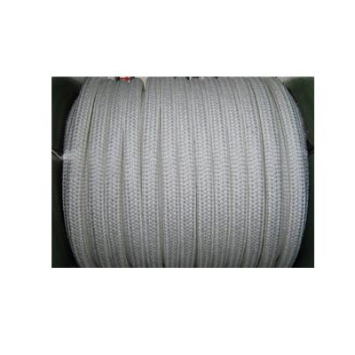 China Vessel Mooring Made In China Black White Marine Polyester Multifilament 24 Strand Mooring Rope for sale