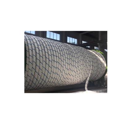 China Vessel Mooring Polyester Fiber 8/12 Online Wholesale Customized Strands Wear Resistant Marine Rope for sale