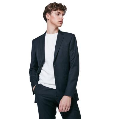 China Fashion Boy Mens Dressing Wool Polyester Solid Color Breathable Custom Business Casual Pants Coats Two Piece Suit for sale