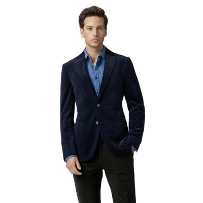 China Breathable Hot Selling Stylish Casual Stylish Unique Polyester Corduroy Suit Coat Jacket Blazers For Men for sale