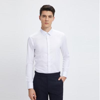 China Business Wear Breathable Hot Selling Single Breasted Turn-Down Collar Long Sleeve Formal Dress Shirts For Men for sale