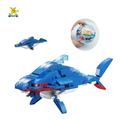 China DIY TOY china factory direct sale plastic marine life building block toy for boys and Gril for sale