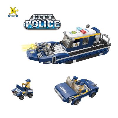 China DIY TOY Amazon Best Seller Police Jumbo Series DIY Games Building Blocks Set For Kids for sale