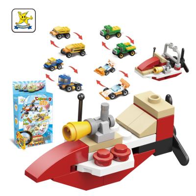 China DIY TOY 6 In 1Starmerry Jumbo Building Blocks Toys Car For Children With Certificate for sale