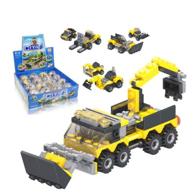 China DIY TOY Urban Engineering Team Building Blocks Plastic Environmental Brick Set Kids Toys For Boys for sale