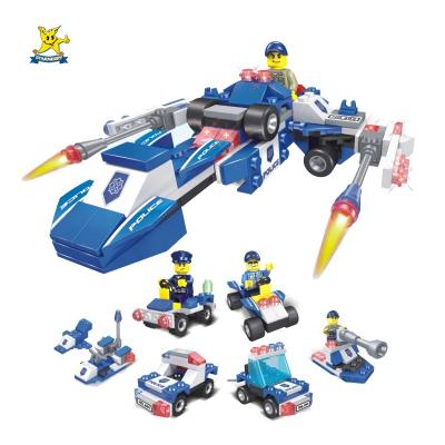 China DIY TOY Cheap Amazon Plastic Puzzle Building Block Police Series Toy For Kids for sale