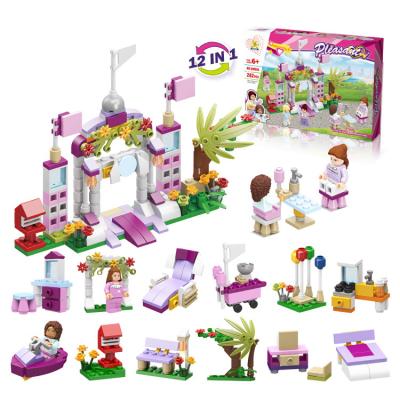 China DIY TOY The girl series bricks toys castle set installed building blocks toys for sale