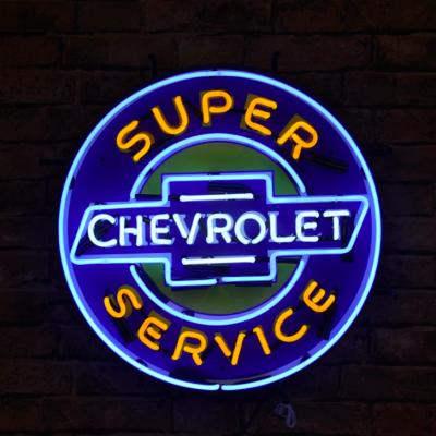 China Custom Light Glass Sign Buildings Chevrolet Neon Sign Acrylic Neon Tubing Acrylic Neon Letters With Acrylic Panel OEM china suppliers for sale