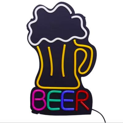 China Flexible Buildings Beer Flashing Billboard Led Neon Sign Maker for sale