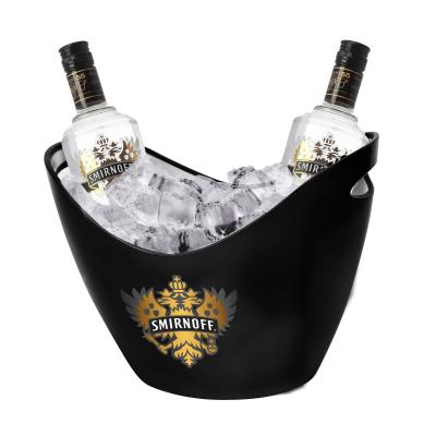 China Viable factory directly sell transparent white acrylic plastic 8L ice bucket for sale