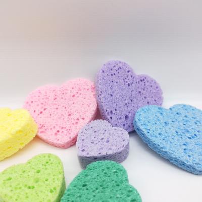 China All Natural Strong Waterabsorbing Decontamination Bath Sponge Wood Pulp Cotton Children Bath Clean Cellulose Sponge for sale