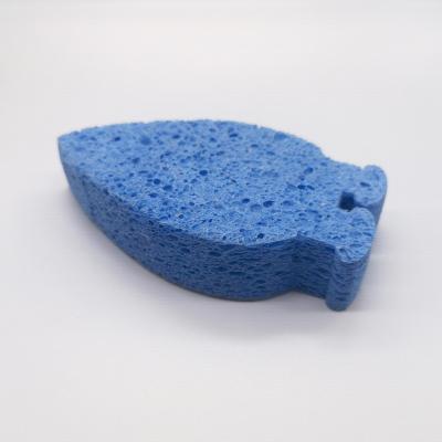 China All Natural Body Massage Sponge Cleansing Fruit Shape Sea Bath Exfoliating Sponge Cellulose Wash Up Sponge for sale