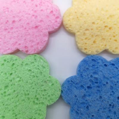 China Sustainable Face Sponges To Clean Cellulose Sponge Cloths Sustainable Biodegradable Compressed Wood Pulp for sale