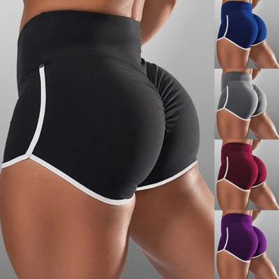 China Breathable High Butt Waist Sports Booty Gaiters Gym Lifting Yoga Crac! crack! pants womens workout shorts for sale