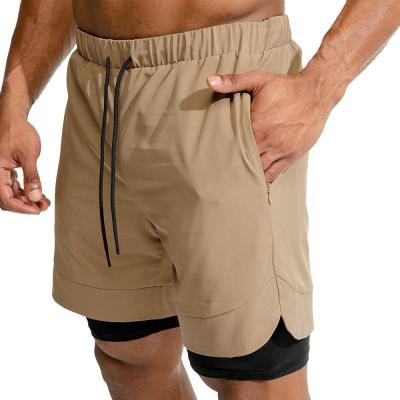 China New Designer Men's Active Workout Exercise Jogging Shorts Breathable Quick Dry Breathable Stretch With Inside Phone Pocket for sale