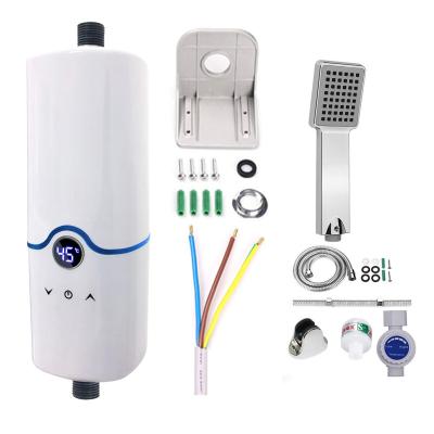 China Hotel Portable mini Tankless Instantaneous Hot Water electric instant kitchen water heater for sale