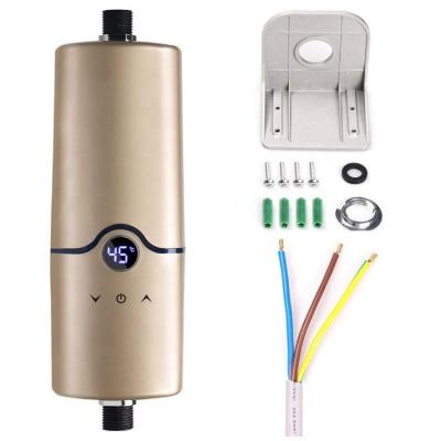 China Hotel Touch Control Instant Electric Shower Head Tankless Water Heater 5.5KW electric water heaters hot water for sale