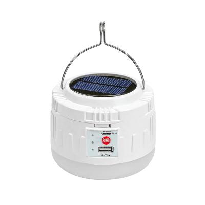 China Warehouse New Fashion Design LED Waterproof  USB Rechargeable Emergency Solar Camping Light for sale