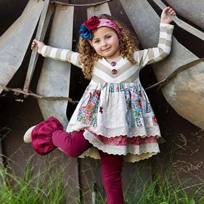 China 2015 Polyester / Cotton Children's Boutique Clothing Fall for sale