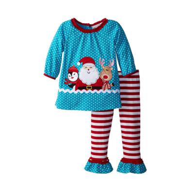 China 2015 Polyester / Cotton Christmas Outfit Kids Clothes for sale