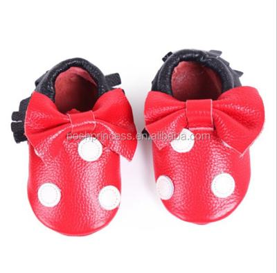 China Other Dot Moccasins Wholesale Baby Shoe Polka Leather Shoe for sale