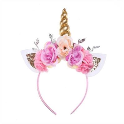 China 201712062 Unicorn Party Supplies Girl Unicorn Hair Band for sale