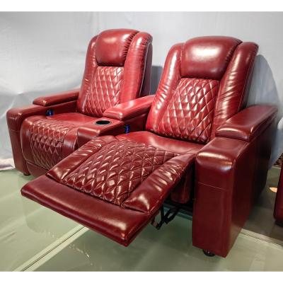 China Strech out and draw back Hot models of electric recliner PU material sofa chair for sale