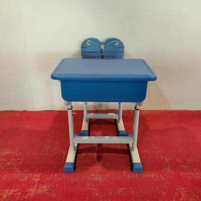 China Modern Factory direct sales of classroom furniture students reading tables and chairs education single table and chair set for sale