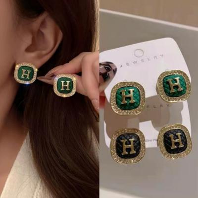 China Hotsale Religious Arousing Glitter Piercing Earring Designer Luxury Famous Brand Jewelry CC GG Anting DD Dangle Dangle Stud Earrings for sale