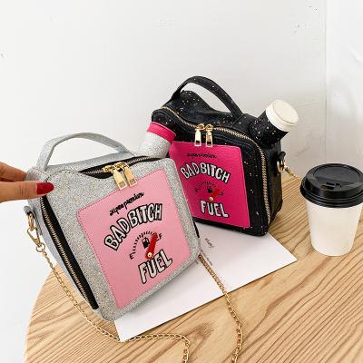 China Fashion cartoon small handbag new personality cute creative shoulder diagonal bag mobile phone chain bag for sale