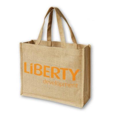 China Multi - Purpose Personalized Tote Bags , Durable Jute Shopping Bags for sale