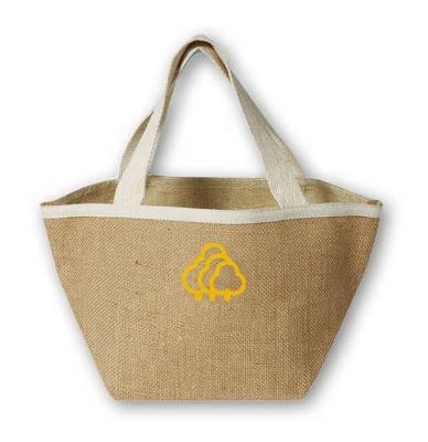 China Mini 340gsm Jute Over The Shoulder Beach Bag 100% Eco - Friendly Type for sale