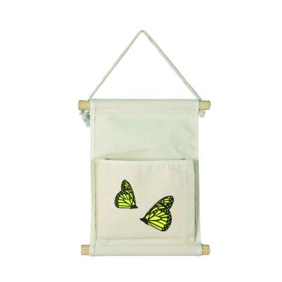 China Household Natural Canvas Organizer / Hanging Wall Organizer OEM Accepted for sale