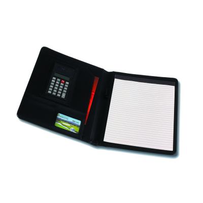 China Black Color A4 Conference Folder , Semi PU Material A4 Portfolio Case for sale