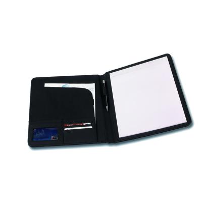 China Black Color A4 Portfolio Folder / Business Leather A4 Document Holder for sale