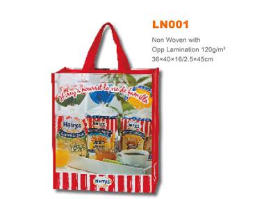 China Supermarket PP Laminated Bags / Laminated Non Woven Polypropylene Bags for sale