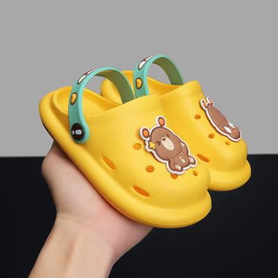 China Hot Selling Fashion Trend Fashion Summer Hole Shoes Slippers Eva Sandals For Kids for sale