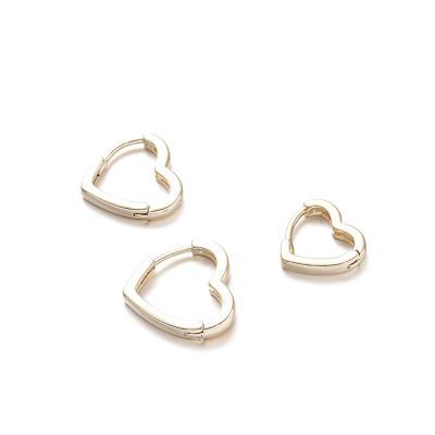 China CLASSIC 18K Gold Plated Minimalist Chunky Lightweight Hoops Earrings Circle Huggie Earrings For Women Men Gift for sale