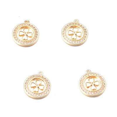 China Hot Sale Lucky Pendants DIY Jewelry Findings Brass Pendants Jewelry Findings Catalog for sale