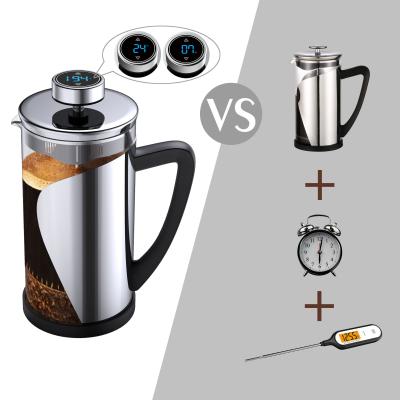 China WITH LID With Setting Temperature And Time French Coffee Press Coffee Maker for sale