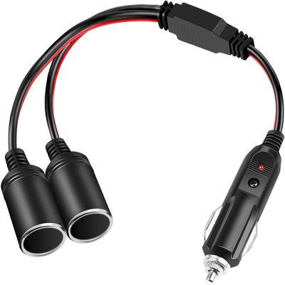 China Car Cigarette Lighter Splitter Adapter Power Charger 1 to 2 Port for sale