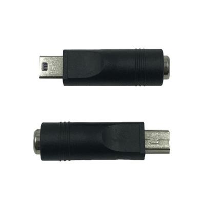 China Mobile Phone Dc5.5*2.1 Female To Mini Usb Male Adapter Female Dc 5.5 To Mini Male Adapter for sale