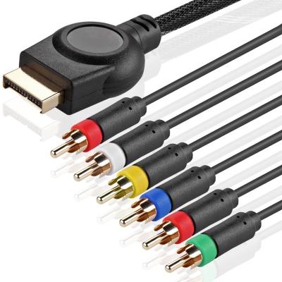 China Premium Component Monitor High Resolution HDTV RCA Audio Video Cable For Sony PS3 And PS2 Game for sale