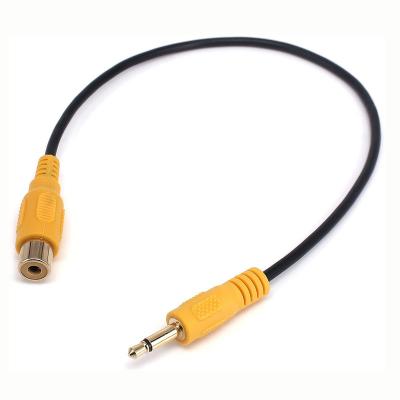 China Gold Plated RCA F/DC3.5 M Mono Cable 0.3m CD Player RCA Lotus Cable AV Video TV Mono Cable 0.3m for sale