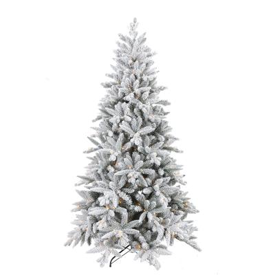 China New 7 Foot Hinged Christmas Tree Pre-lit Artificial Assembled Christmas Tree for sale