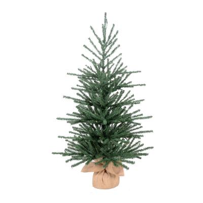 China Eco-Friendly Desktop Tree PVC Pre-Lit Snowfall Mini Christmas Tree For Christmas Decor for sale