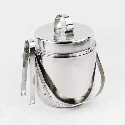 China Sustainable Hot Sale Stainless Steel Metal Ice Bucket Crown Ice Bucket for sale