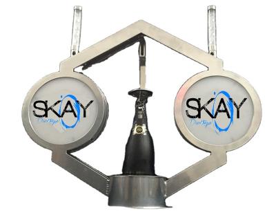 China Highlight for your newest custom skay bar hexagon bottle service or VIP bottle display glorifier bottle tray for sale